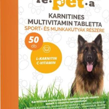 re-pet-a Karnitines multivitamin tabletta 50 db kép