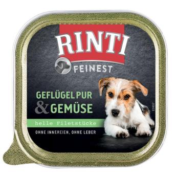 RINTI Feinest gazdaságos csomag 22 x 150 g - Szárnyas pur & zöldség kép