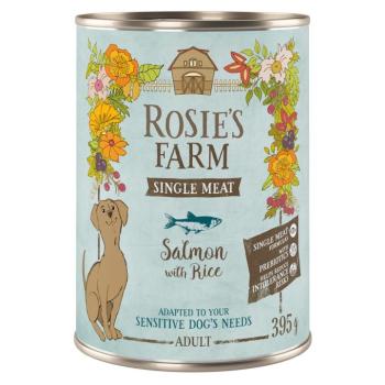 Rosie's Farm Single Meat Adult gazdaságos csomag 24 x 395 g - Hal & rizs kép