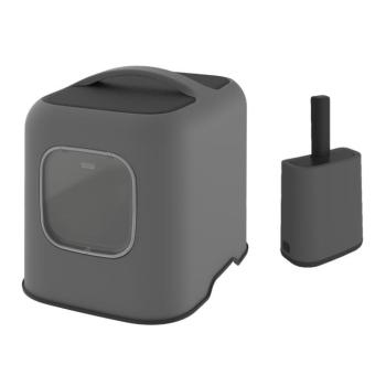 Rotho MyPet BIALA macska wc macska wc antracit + alomlapát tartóval szettben kép