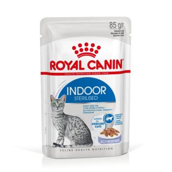 Royal Canin Indoor Sterilised Jelly - lakásban tartott felnőtt macska zselés nedves táp 12 x 85 g kép