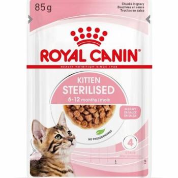 Royal Canin Kitten Sterilised in gravy 12x85 g kép