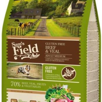 Sam's Field Gluten Free Adult Medium Beef & Veal 2,5 kg kép