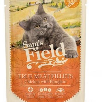 Sam's Field True Meat Fillets chicken with pumpkin 24x85 g kép