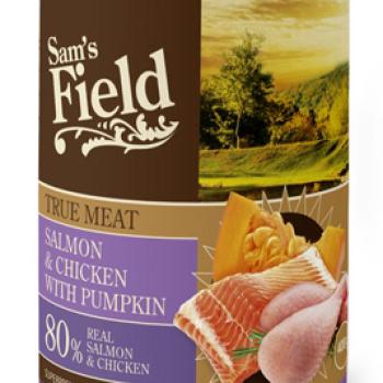 Sam's Field True Meat Salmon & Chicken with Pumpkin konzerves eledel 400 g kép