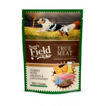 Sam's Field True Meat turkey with salmon & lingonberry 260 g kép