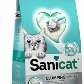 Sanicat Clumping White Rose illat 8 l/7 kg kép