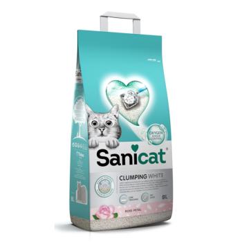 Sanicat White Rose csomósodó macskaalom - 2 x 8 l kép