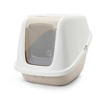 Savic Nestor Giant -fehér/mokka macskatoalett kép