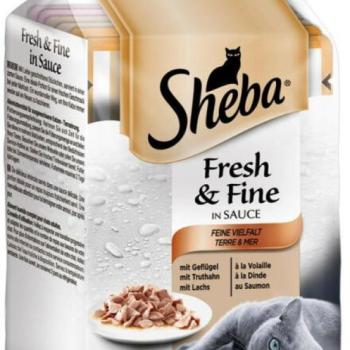 Sheba Fresh & Fine Mini fish & meat mix 6x50 g kép