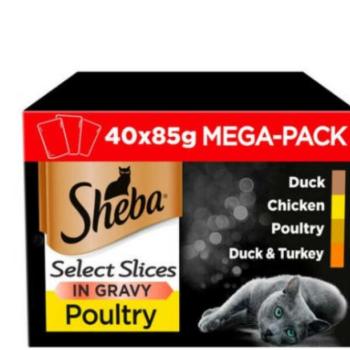 Sheba Select Slices in gravy poultry 40x85 g kép