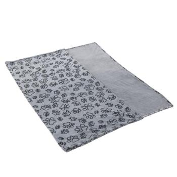 Smartpet Pawzzz mikroszálas takaró kutyáknak, macskáknak - H 200 x Sz 150 cm (világosszürke/fekete) kép