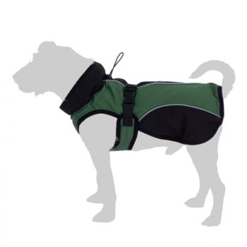 Smartpet Softshell kutyakabát - zöld/fekete - kb. 45 cm háthossz kép