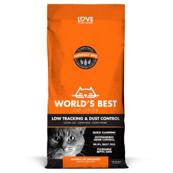 Sparpaket: 2x12,7kg World's Best Cat Litter Low-Tracking macskaalom kép