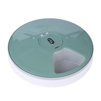 TIAKI automata etető macskáknak, kistestű kutyának, zöld, 6x70g kép