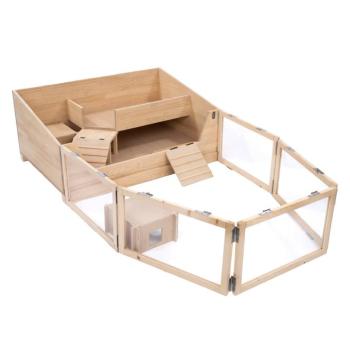 TIAKI beltéri ketrec tengerimalacoknak 116x193x50cm kisállat kép