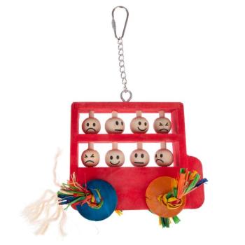 TIAKI emeletes busz fa madárjáték H 13 x Sz 11,5 x M 3 cm kép