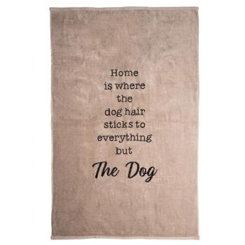 TIAKI "Home" fürdőlepedő kutyáknka & kutyagazdiknak, szürkésbarna (taupe,; 140x90cm kép