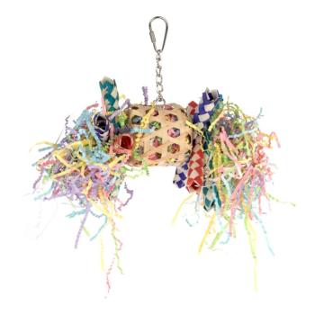 TIAKI tépkedőjáték bambuszból és papírból madaraknak - H 18 x Sz 13 x M 12 cm kép