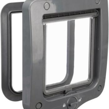 TRIXIE 2 irányú macskaajtó 20x22 cm szürke 44202 kép