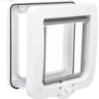 TRIXIE 4 irányú macskaajtó 20x22 cm fehér 44211 kép