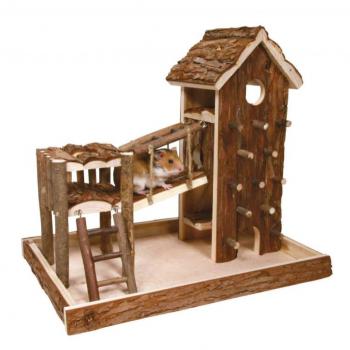 Trixie Birger Playground - Fából készült játszótér egerek és hörcsögök részére (36x33x26cm) kép