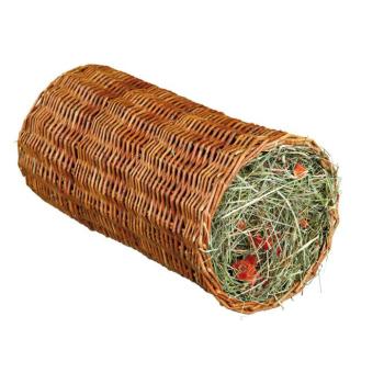 Trixie fűzfa alagút szénával és sárgarépával játék & snack kisállatoknak, Ø20x38cm, 220g kép