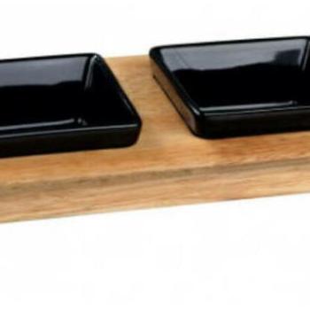 TRIXIE Kerémia/fa tál szett 2x0,4 l/36x19x7 cm (028-24821) kép