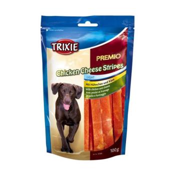 Trixie Premio Chicken Cheese Stripes Light 100 g (TRX31586) kép