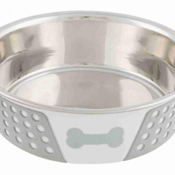 Trixie Stainless Bowl - Rozsdamentes tál, szilikon bevonattal (Ø17cm/0,75l) kép