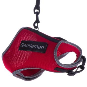 Trixie XCat macskahám címkékkel és pórázzal, piros, 24 - 42 cm mellkaskörfogat kép