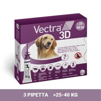 Vectra 3D rácsepegtető oldat kutyáknak 3 x 4,7 ml pipetta nagytestű kutyáknak (>25 - 40 kg, lila) kép