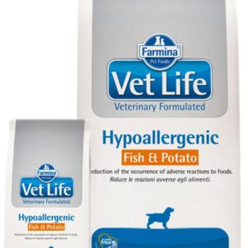 Vet Life Hypoallergenic Fish & Potato 2 kg kép