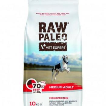 VetExpert Raw Paleo Adult Medium Beef 10 kg kép