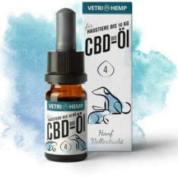 Vetrihemp Bio CBD olaj kutyáknak 10kg alatt 4% 10 ml kép