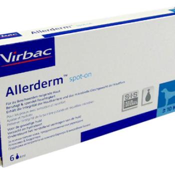 Virbac Allerderm Spot-On 10 kg feletti kutyák és macskák számára 6 x 4 ml kép