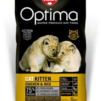 Visán Optimanova Cat Kitten Chicken & Rice 0,4 kg kép