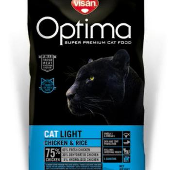 Visán Optimanova Cat Light Chicken & Rice 2 kg kép