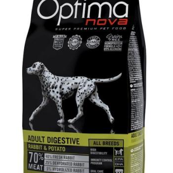 Visán Optimanova Dog Adult Digestive Rabbit & Potato 12 kg kép