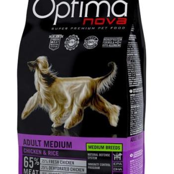 Visán Optimanova Dog Adult Medium Chicken & Rice 12 kg kép