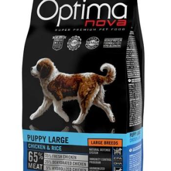 Visán Optimanova Dog Puppy Large Chicken & Rice 12 kg kép