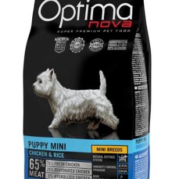 Visán Optimanova Dog Puppy Mini Chicken & Rice 2 kg kép