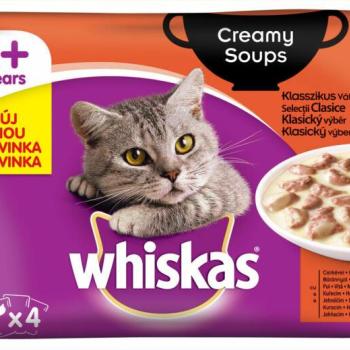 Whiskas 1+ Creamy Soups Classic chicken 4x85 g kép