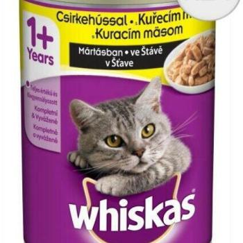 Whiskas Adult chicken tin 24x400 g kép