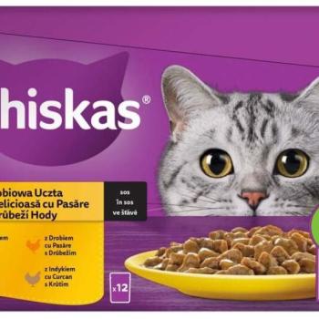 Whiskas Adult poultry in sauce 12x85 g kép