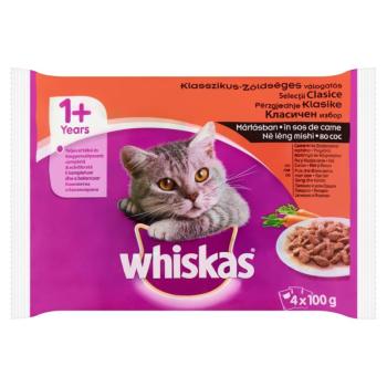 Whiskas alutasakos eledel húsos-zöldséges válogatás mártásban 4 x 85 g kép