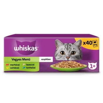 Whiskas alutasakos halas-húsos válogatás macskák részére 40 x 85 g kép