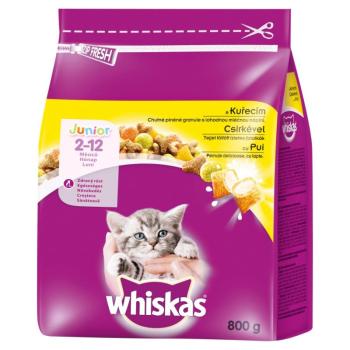 Whiskas Junior szárazeledel csirkéhússal 800 g kép