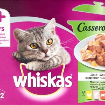 Whiskas Pure Delight beef/chicken/salmon/tuna 12x85 g kép