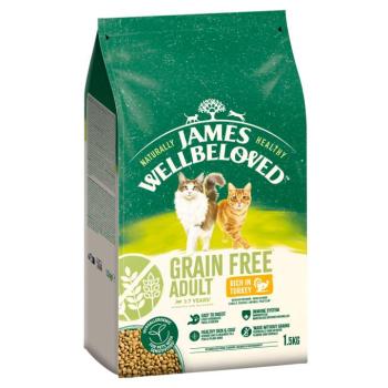 1,5kg James Wellbeloved Grain Free Adult Cat Hypoallergenic pulyka száraz macskatáp kép
